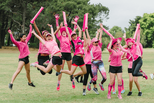 Pink fundraiser for breast canver