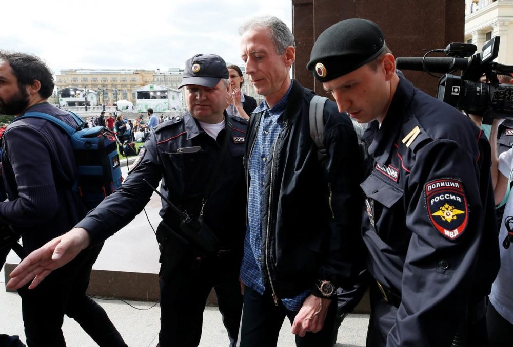 Peter Tatchell arrest