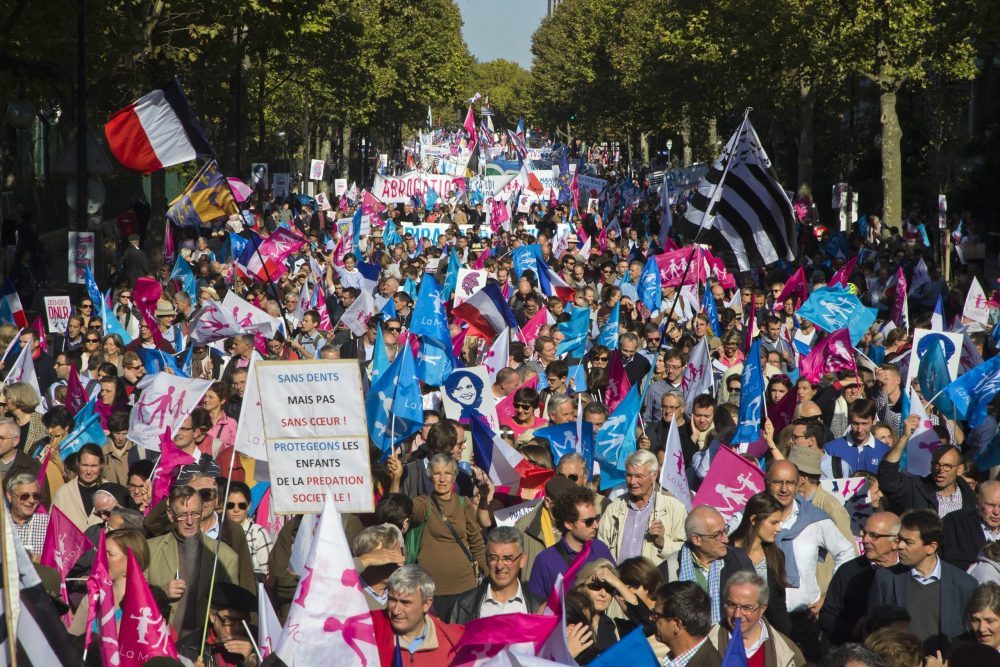 Paris, France - Group Aids Activists, Act Up Action Against Sex Club the  Sexodrome, in Pigalle, to Protest Lack of Safe Sex Materials. 1990's LGBT  Demonstration, activist protest Stock Photo - Alamy