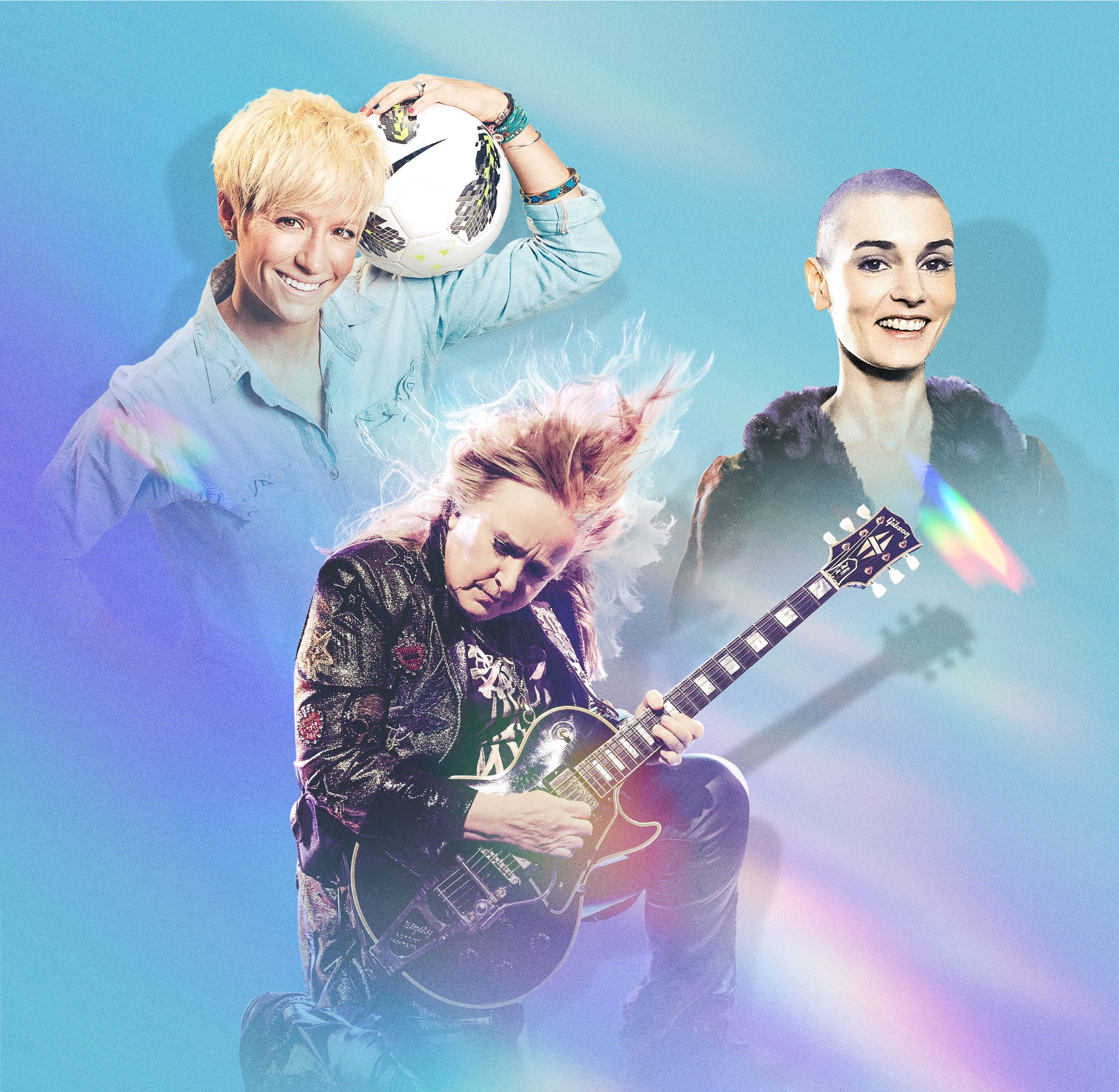 Megan Rapinoe, Sinéad O'Connor, and Melissa Etheridge