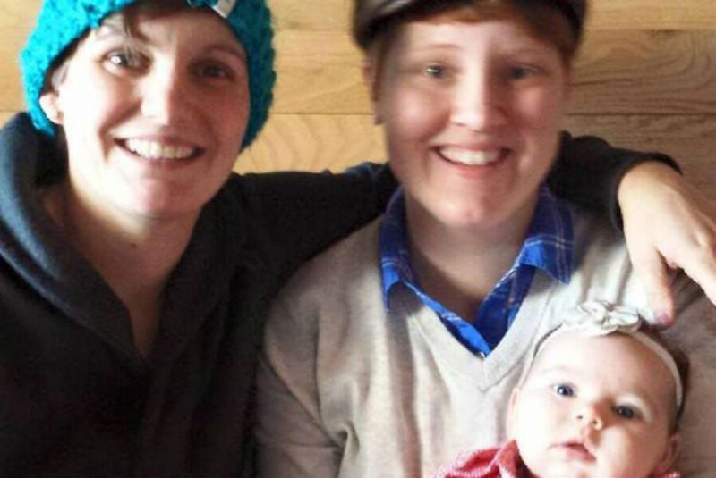 Krista and Jami Dornfried-Contreras with their daughter Krista and Jami Dornfried-Contreras with their daughter
