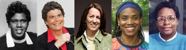 From left: Barbara Jordan, Dr. Susan Love, Kate Kendall, Rev. Irene Monroe and Mandy Carter