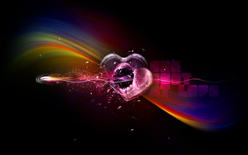 Wallpaper-Heart-Broken-Hearts-Bullet-Riddled-Heart-A-Bullet-A-Rainbow