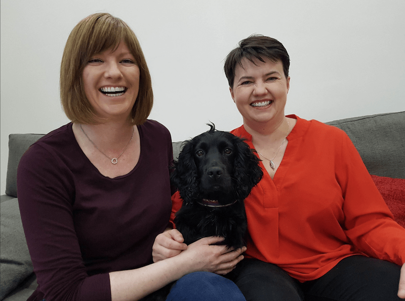 Scottish Conservative leader Ruth Davidson and her partner Jen Wilson